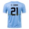 Original Fußballtrikot Uruguay E. CAVANI 21 Heimtrikot WM 2022 Für Herren